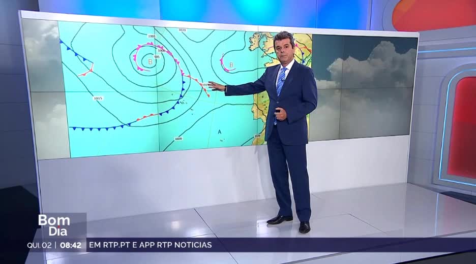  Previsão do estado do tempo, 02-05-2024, RTP, IPMA.