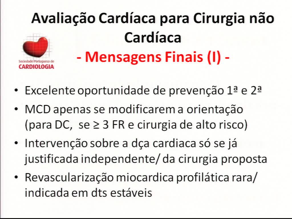 Avaliação Cardíaca para Cirurgia não Cardíaca