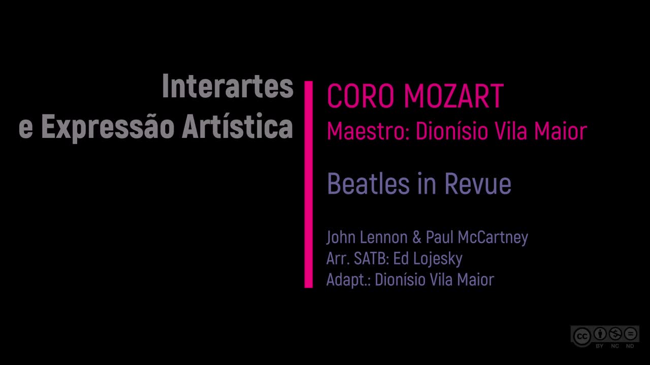  Interartes e expressão artística: coro Mozart & “Beatles in Revue”