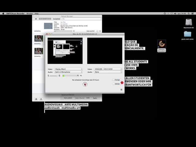 SWITCHcast Recorder Upload