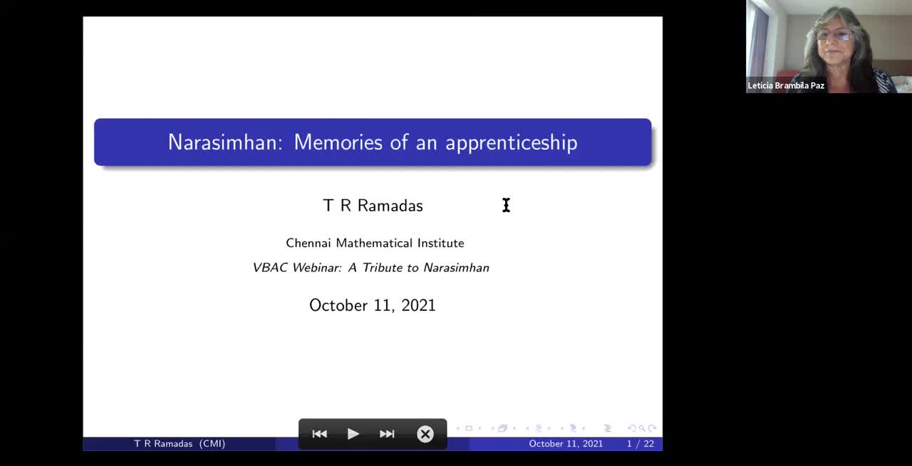 Narasimhan’s work on conformal blocks