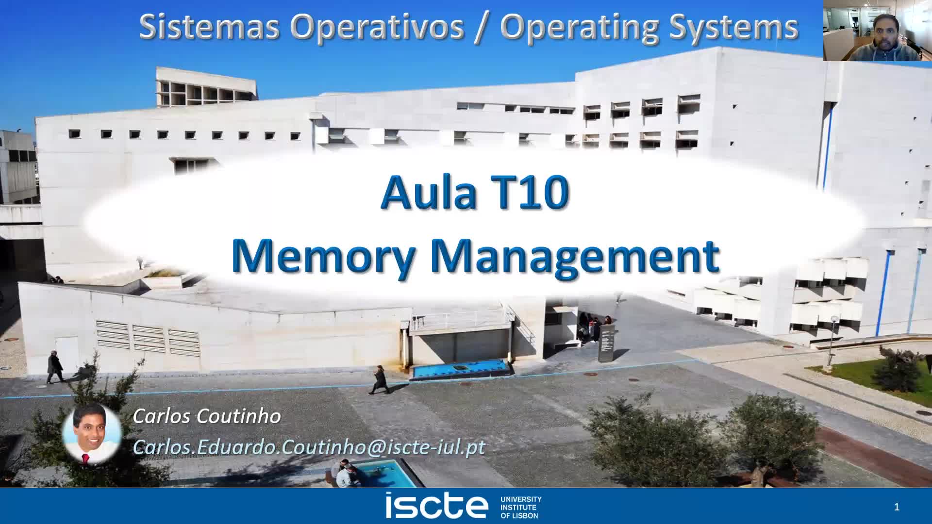 Sistemas Operativos - Aula T10 - Memory Management