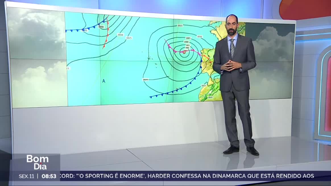  Previsão do estado do tempo, RTP1, 11-10-2024, IPMA.