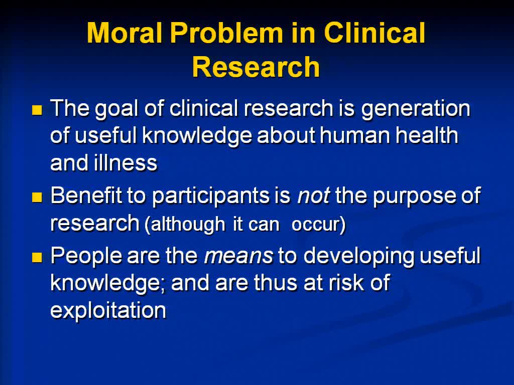 Ethics and Good Clinical Practice