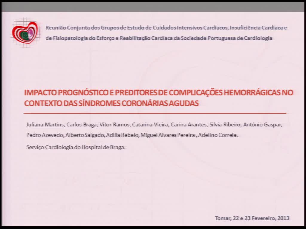 Comunicações orais: