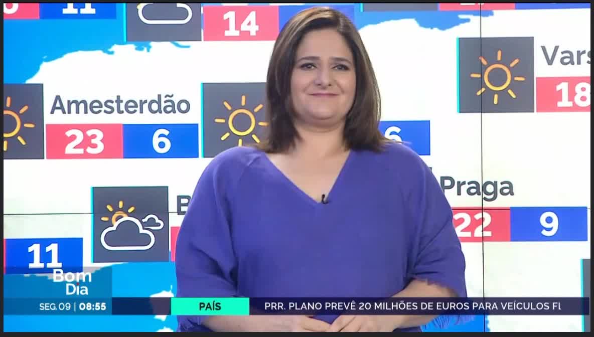  Previsão do estado do tempo, RTP1, 09-05-2022, IPMA.