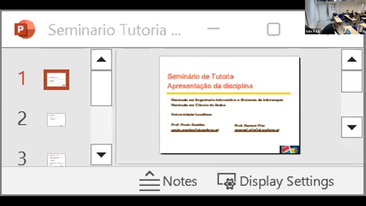 Apresentação da UC Seminário de Tutoria 2023-34