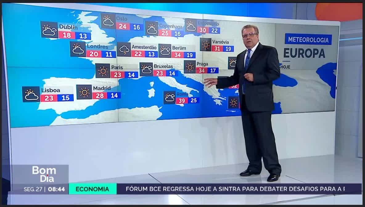  Previsão do estado do tempo, RTP1, 27-06-2022, IPMA