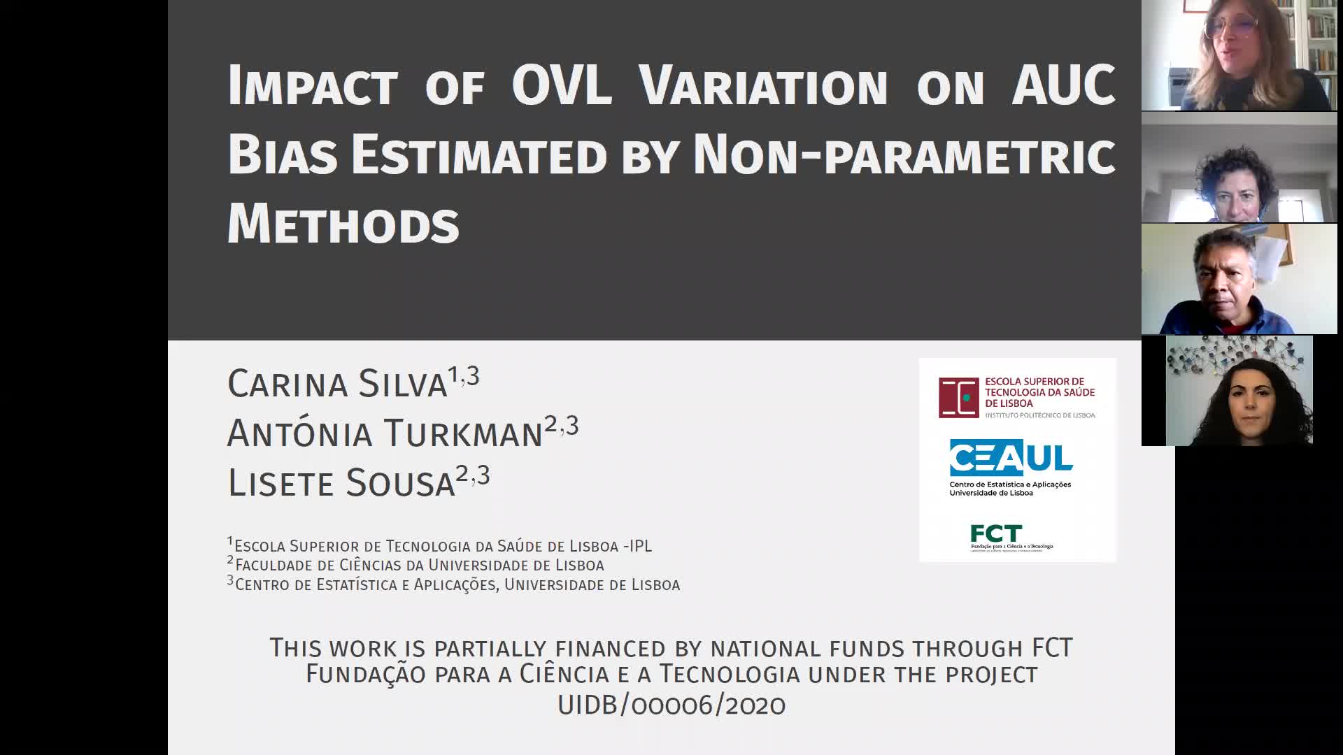 2020.10.22 Impact of OVL Variation on AUC Bias Estimated by Non-parametric Methods