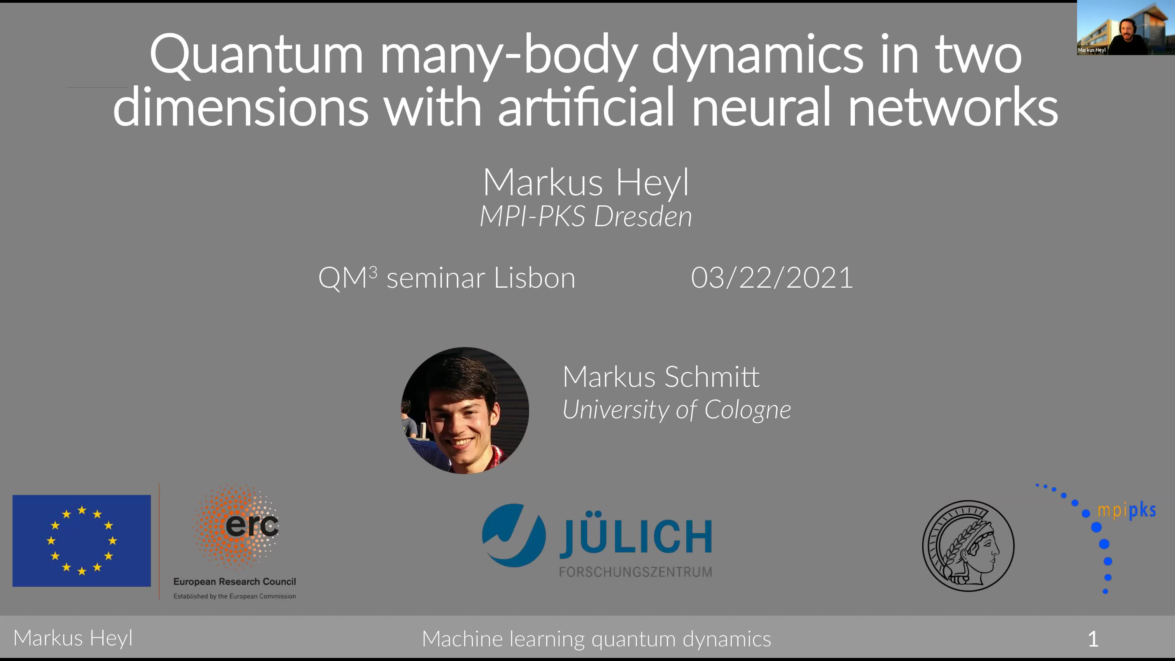  2021.03.22 Quantum many-body dynamics in two dimensions with artificial neural networks