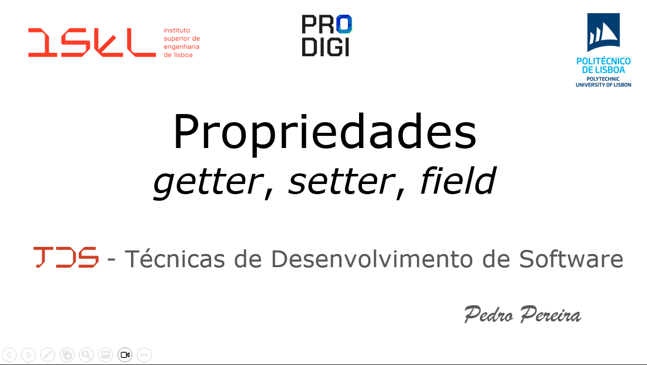  TDS - Propriedades