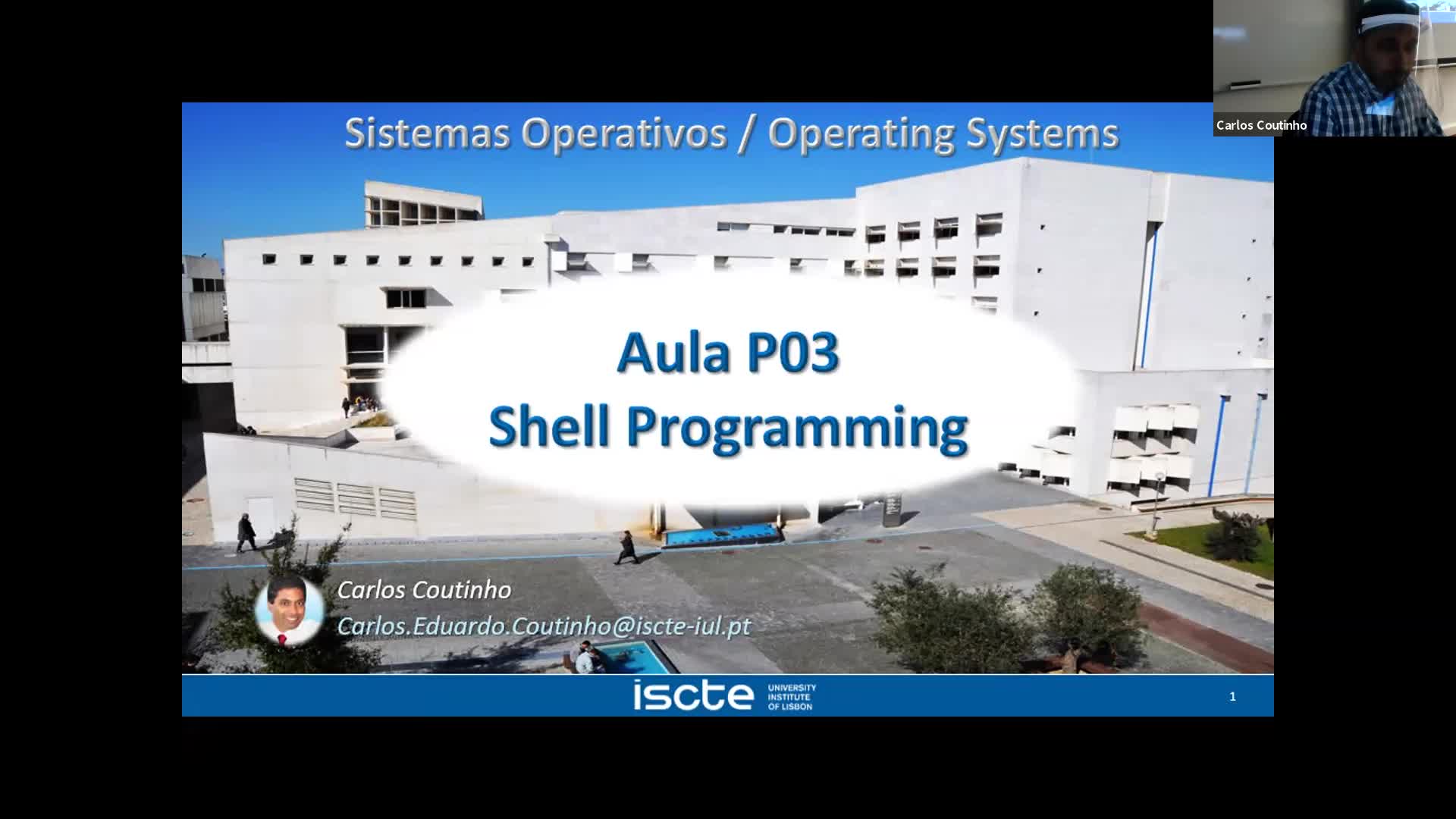  Sistemas Operativos - Aula P03 - Suporte à aula Prática P03