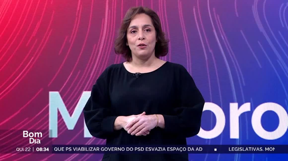  Previsão do estado do tempo, RTP1, 22-02-2024, IPMA. RTP, IPMA.