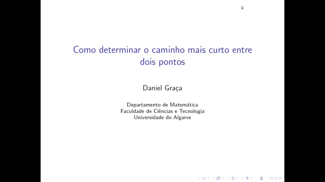  Como determinar o caminho mais curto entre dois pontos