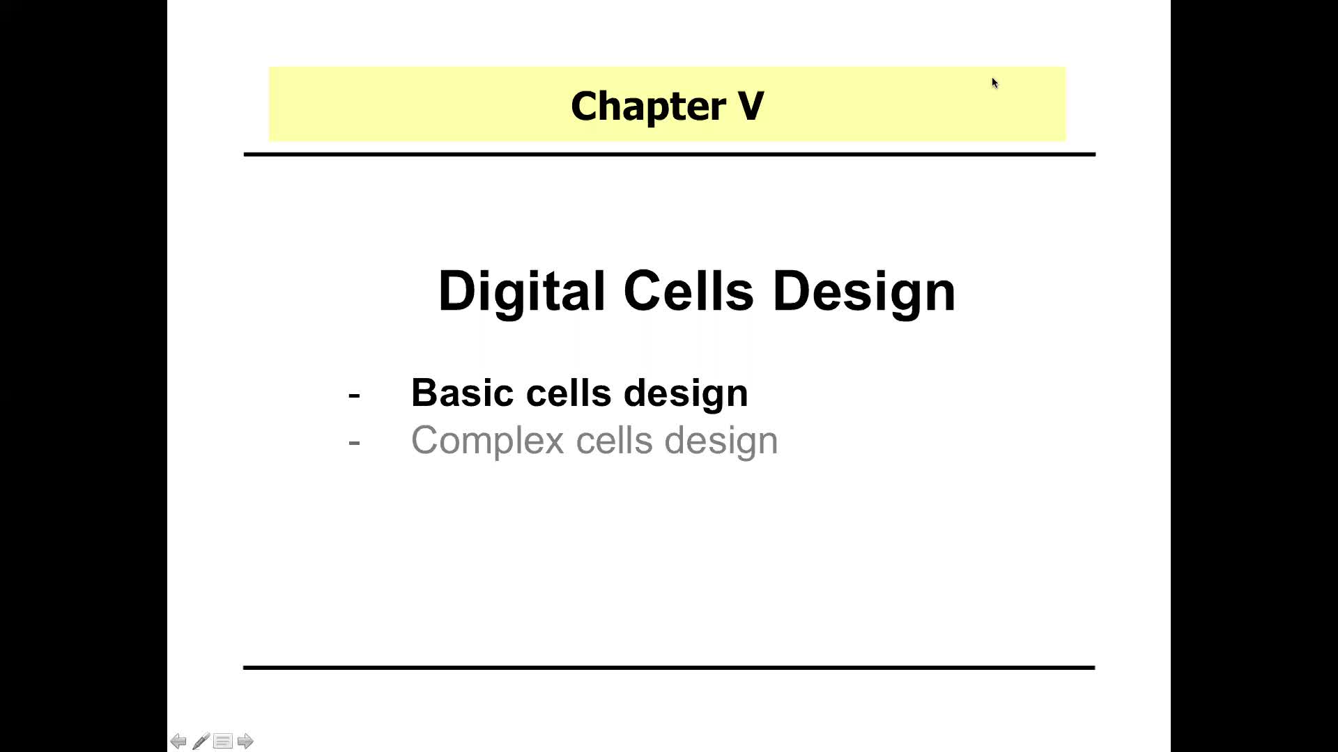 19 - Digital design of basic cells