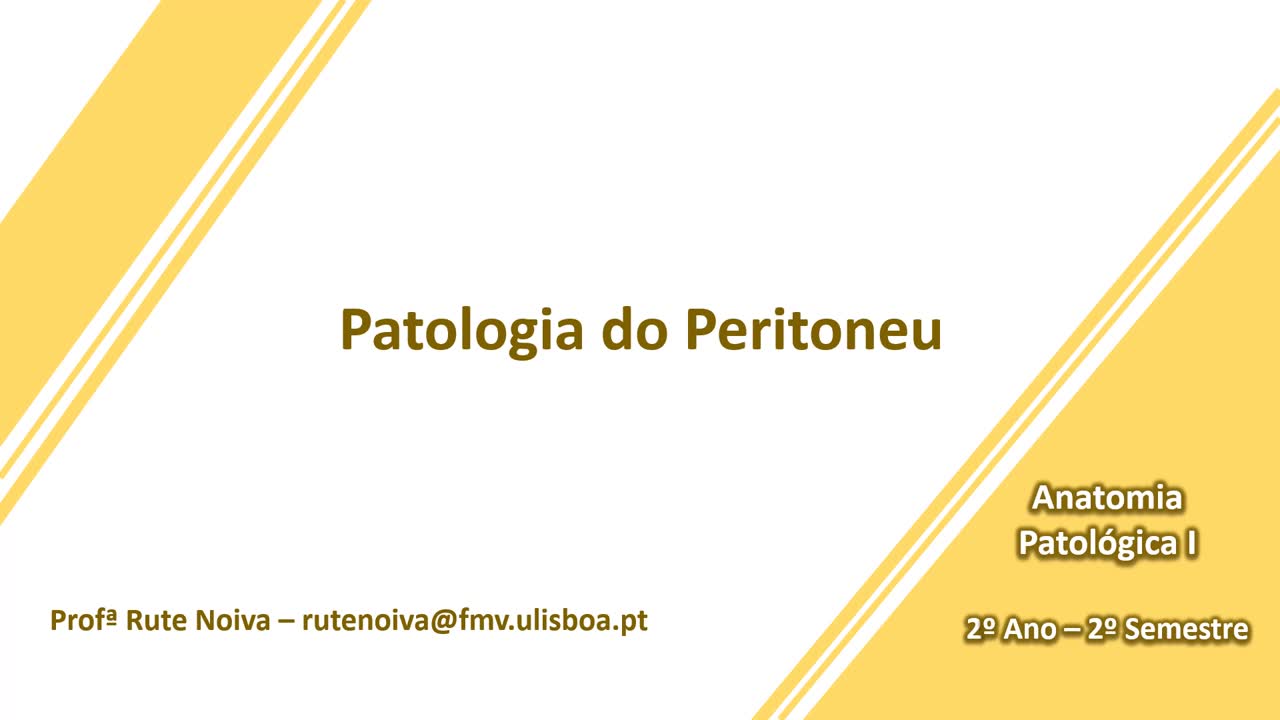 Patologia do Peritoneu