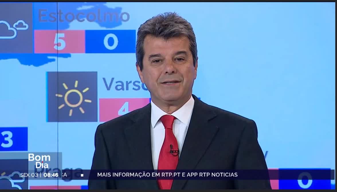  Previsão do estado do tempo, RTP1, 03-03-2023, IPMA.