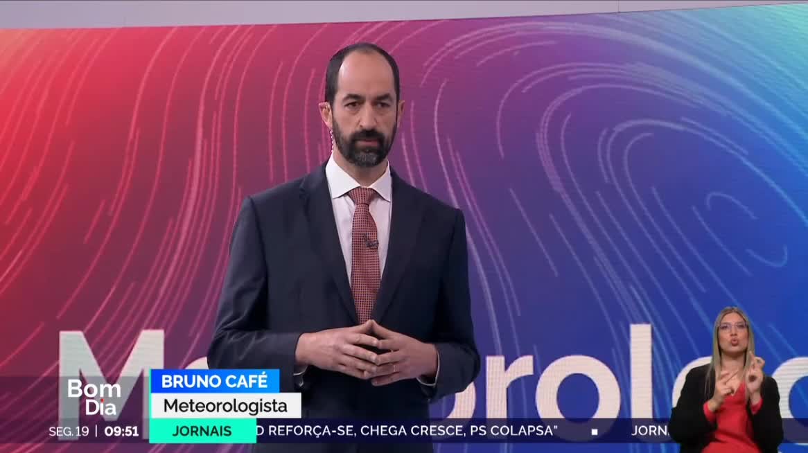  Previsão do estado do tempo, RTP1, 19-05-2025, IPMA.
