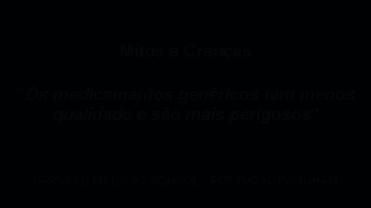 Mitos e Crenças: “Os medicamentos genéricos têm menos qualidade e são mais perigosos” 