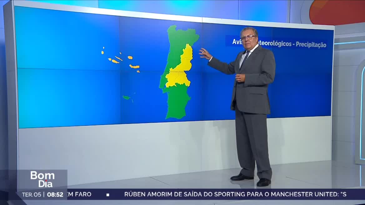  Previsão do estado do tempo, RTP1, 05-11-2024, IPMA.