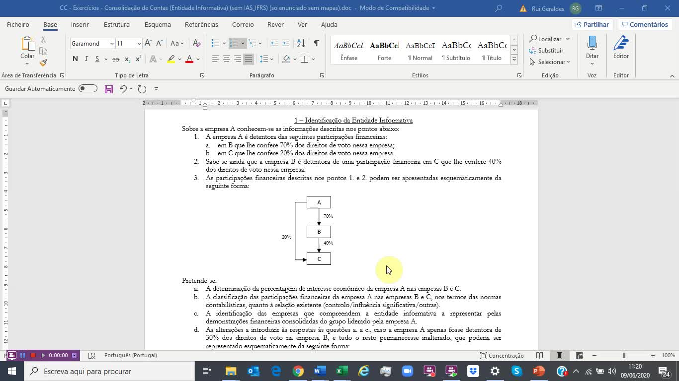 Resolução Exercícios 1 e 2 (CC - Entidade Informativa)