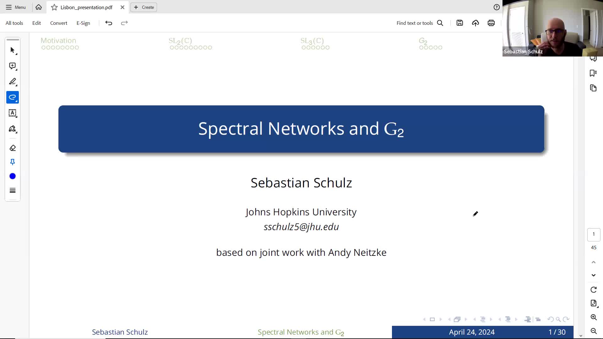  2024.04.24 Spectral networks and G_2