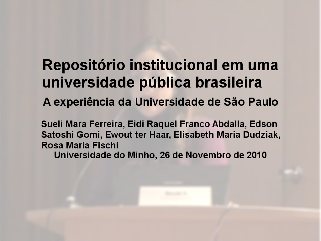 Repositório institucional em uma universidade pública brasileira