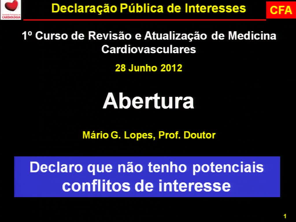 1º Curso Revisão 2012