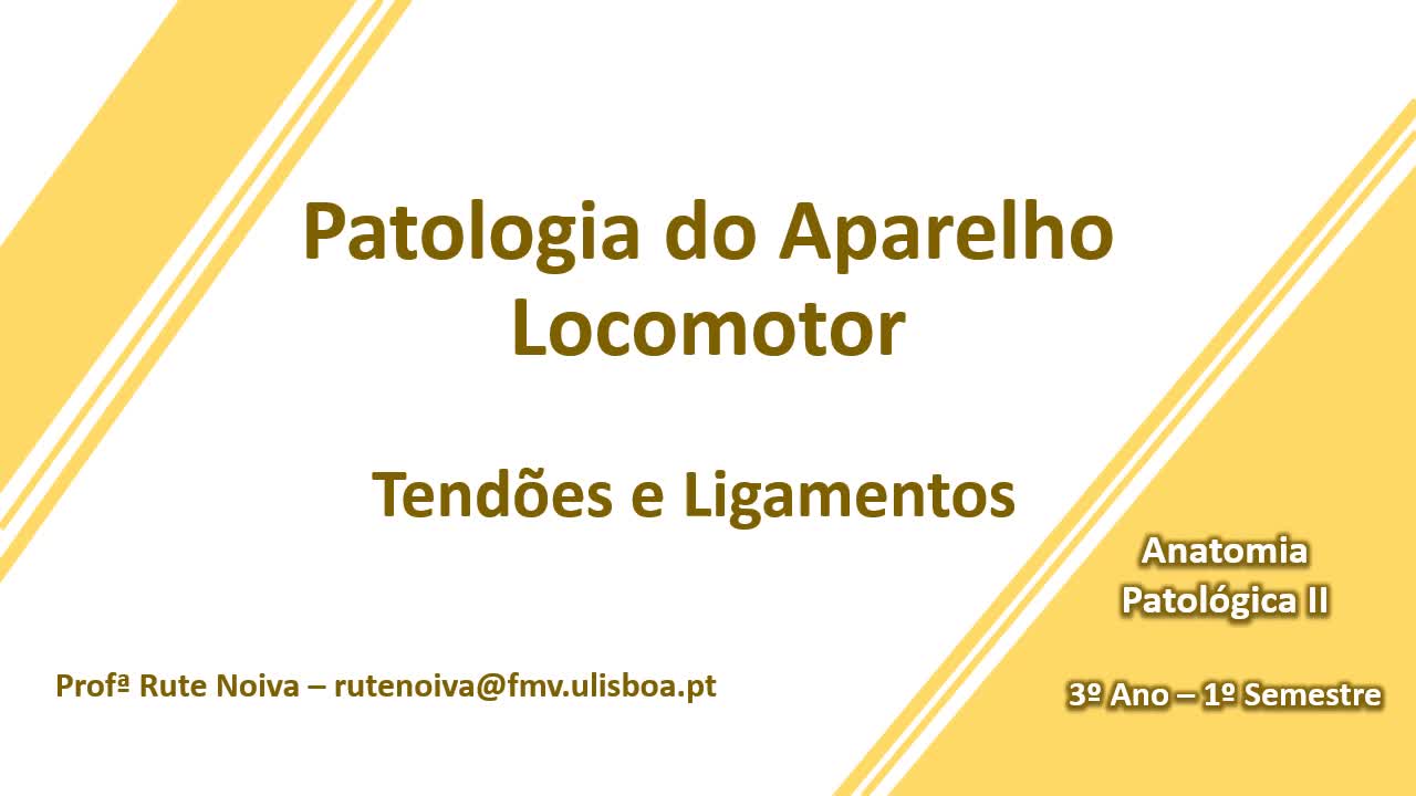  Patologia dos Tendões e Ligamentos