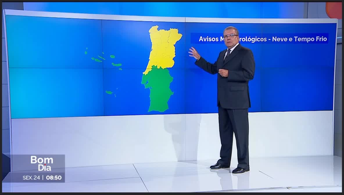  Previsão do estado do tempo, RTP1, 24-02-2023, IPMA.