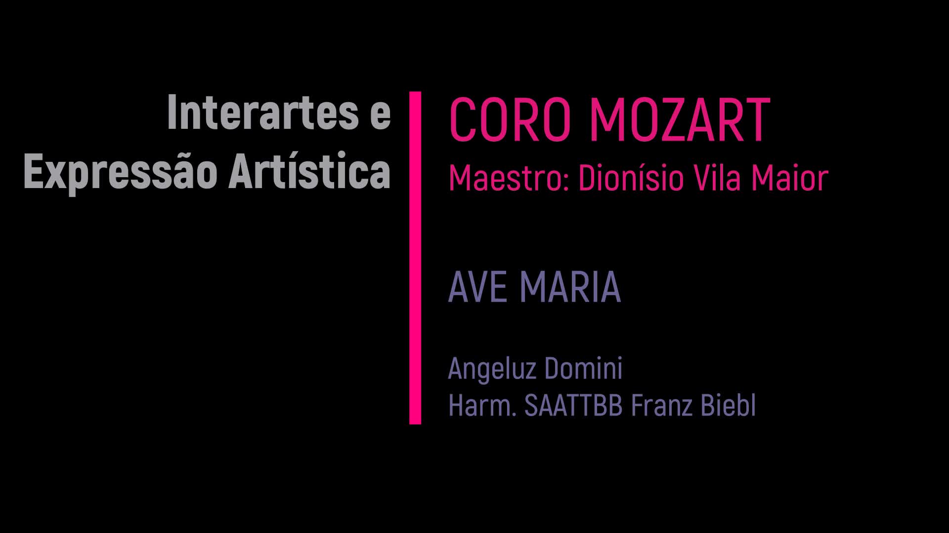 Interartes e expressão artística: Coro Mozart & Stand Up