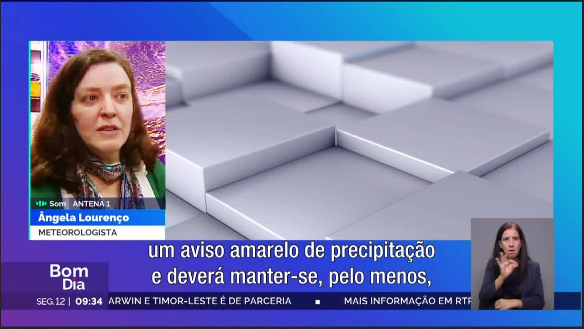  Situação Meteorológica atual, 12-09-2022.
