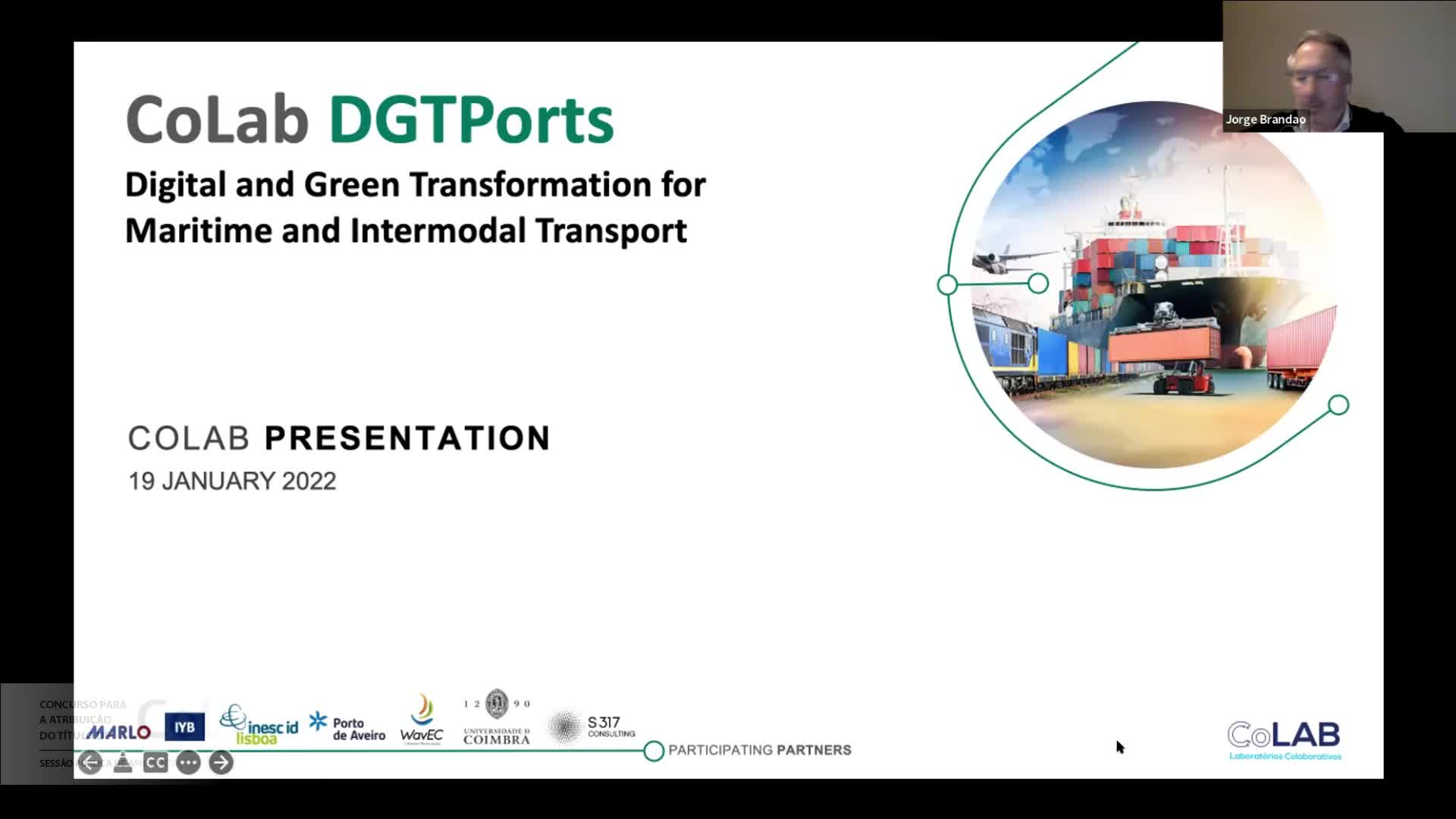  Apresentação: DGTPorts_Transição Digital e Verde dos Portos e Transporte Intermodal
