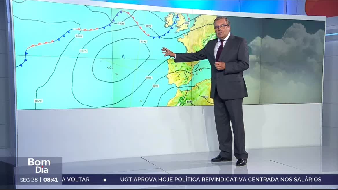  Previsão do estado do tempo, RTP1, 28-10-2024, IPMA.