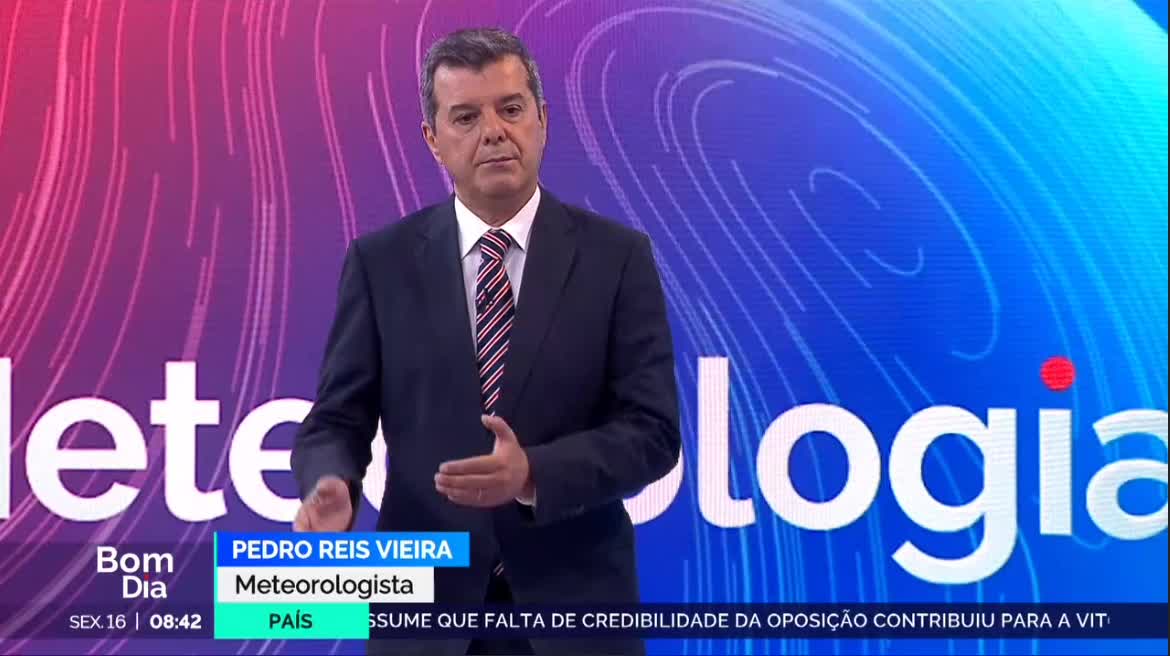  Previsão do estado do tempo, RTP1, 16-05-2025, IPMA.