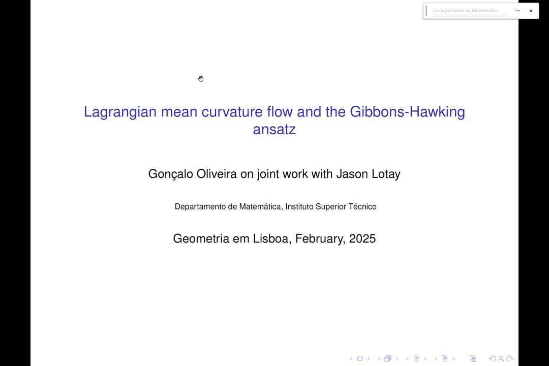  2025.02.25 Special Lagrangians and mean curvature flow on Gibbons-Hawking manifolds