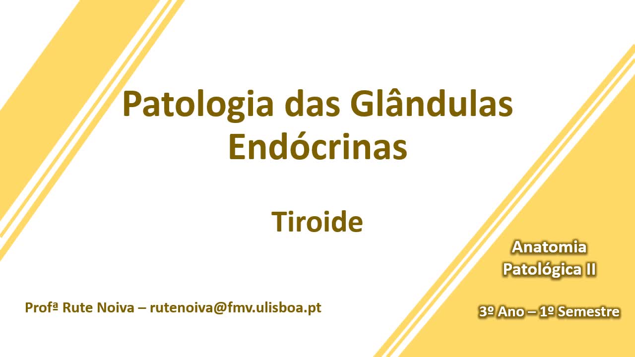  Patologia da Tiroide