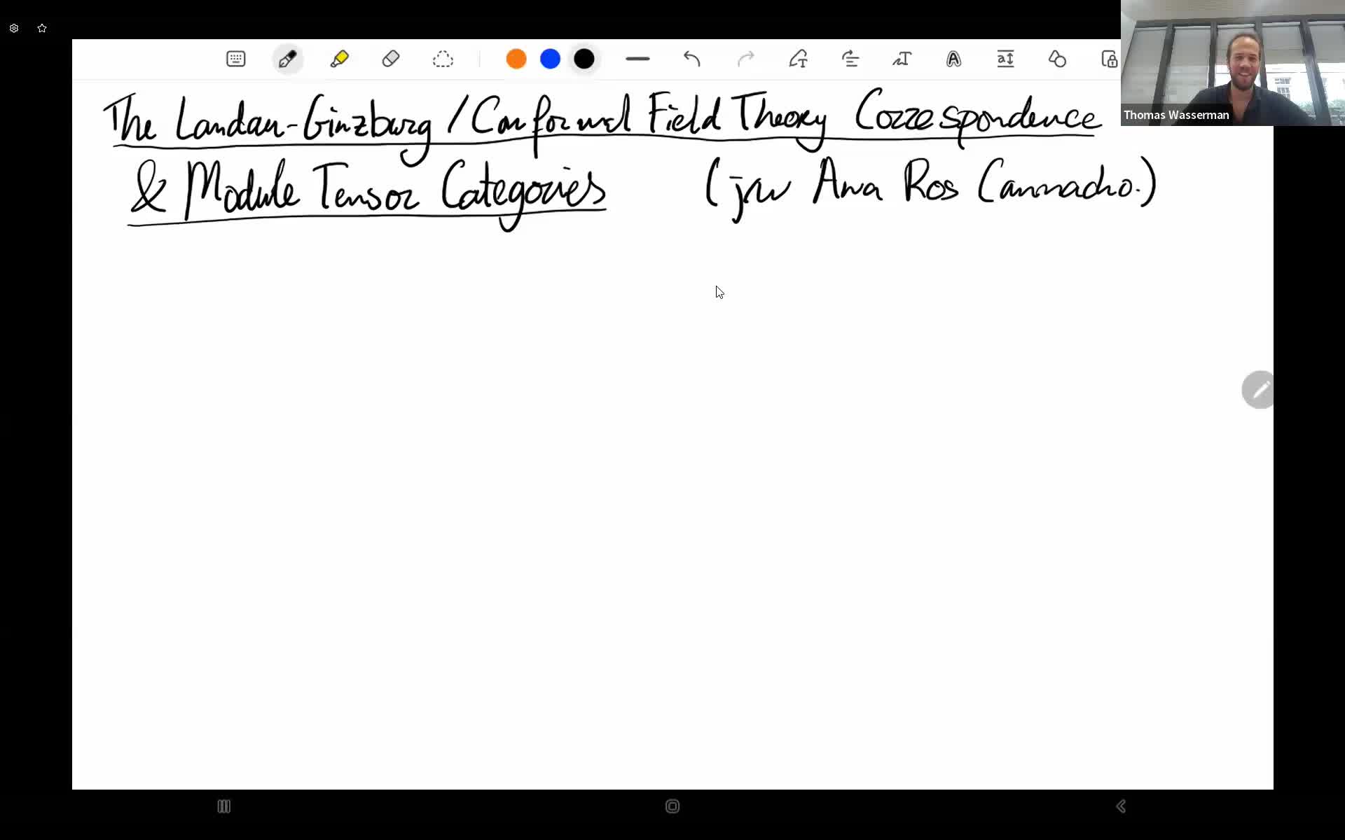  2024.05.29 The Landau-Ginzburg / conformal field theory correspondence