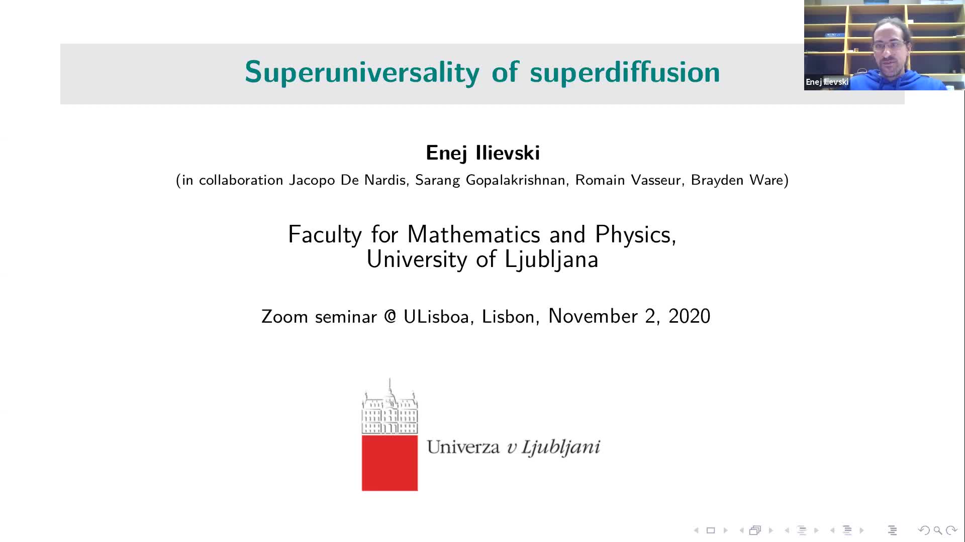 2020.11.02 Superuniversality of superdiffusion