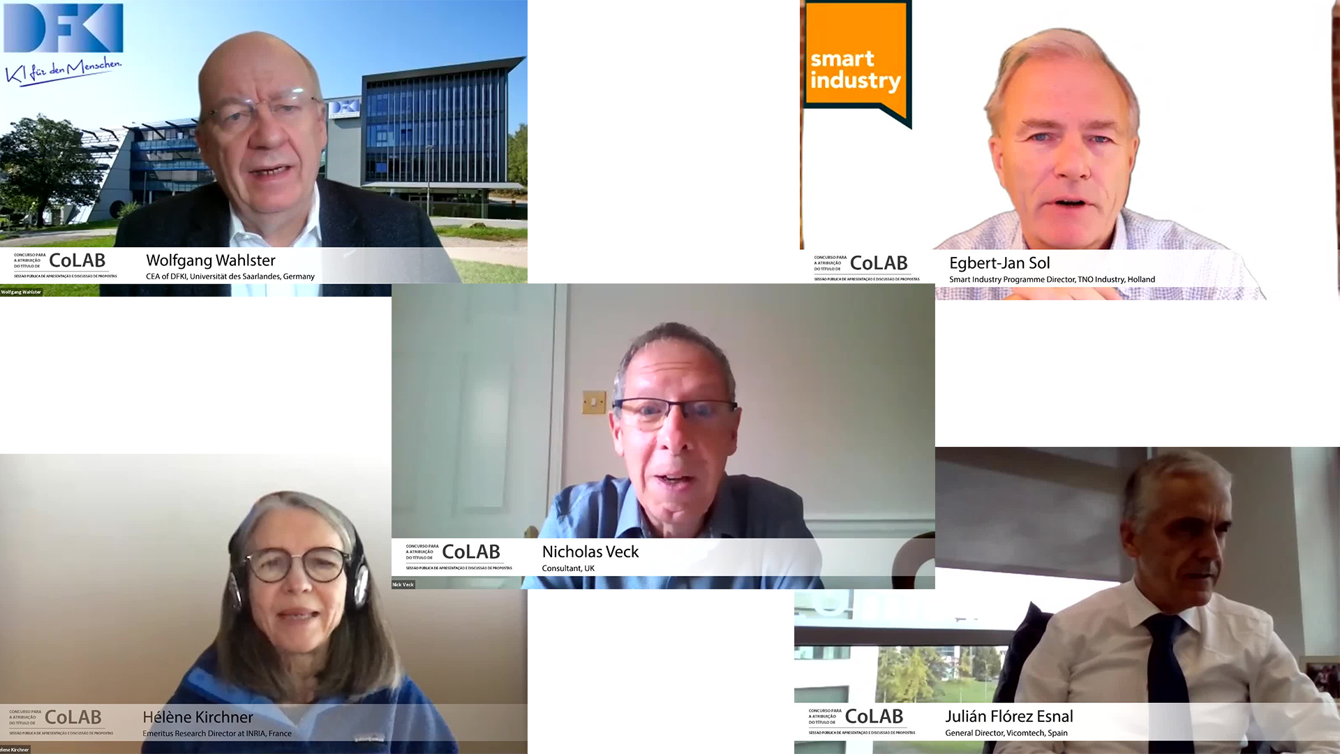  Apresentação dos Membros do Painel de Avaliação das Candidaturas a CoLAB