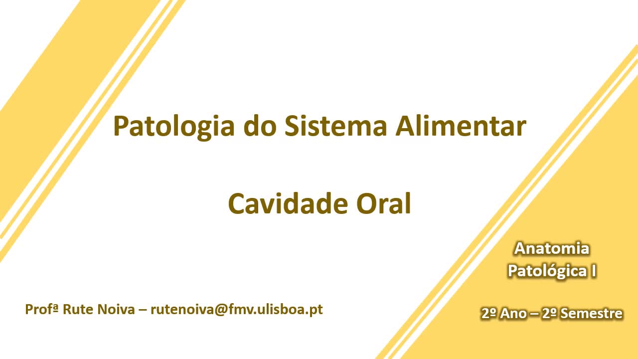  Patologia da Cavidade Oral