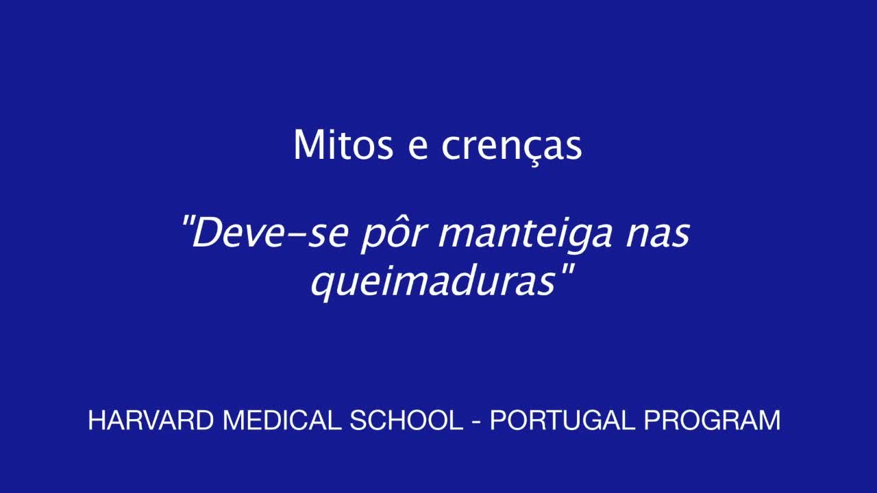 Mitos e Crenças: Deve-se pôr manteiga nas queimaduras