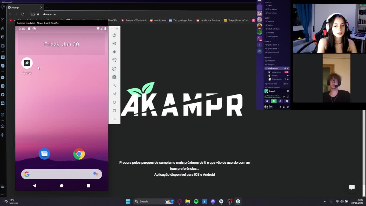 Aplicação móvel para Parques de Campismo