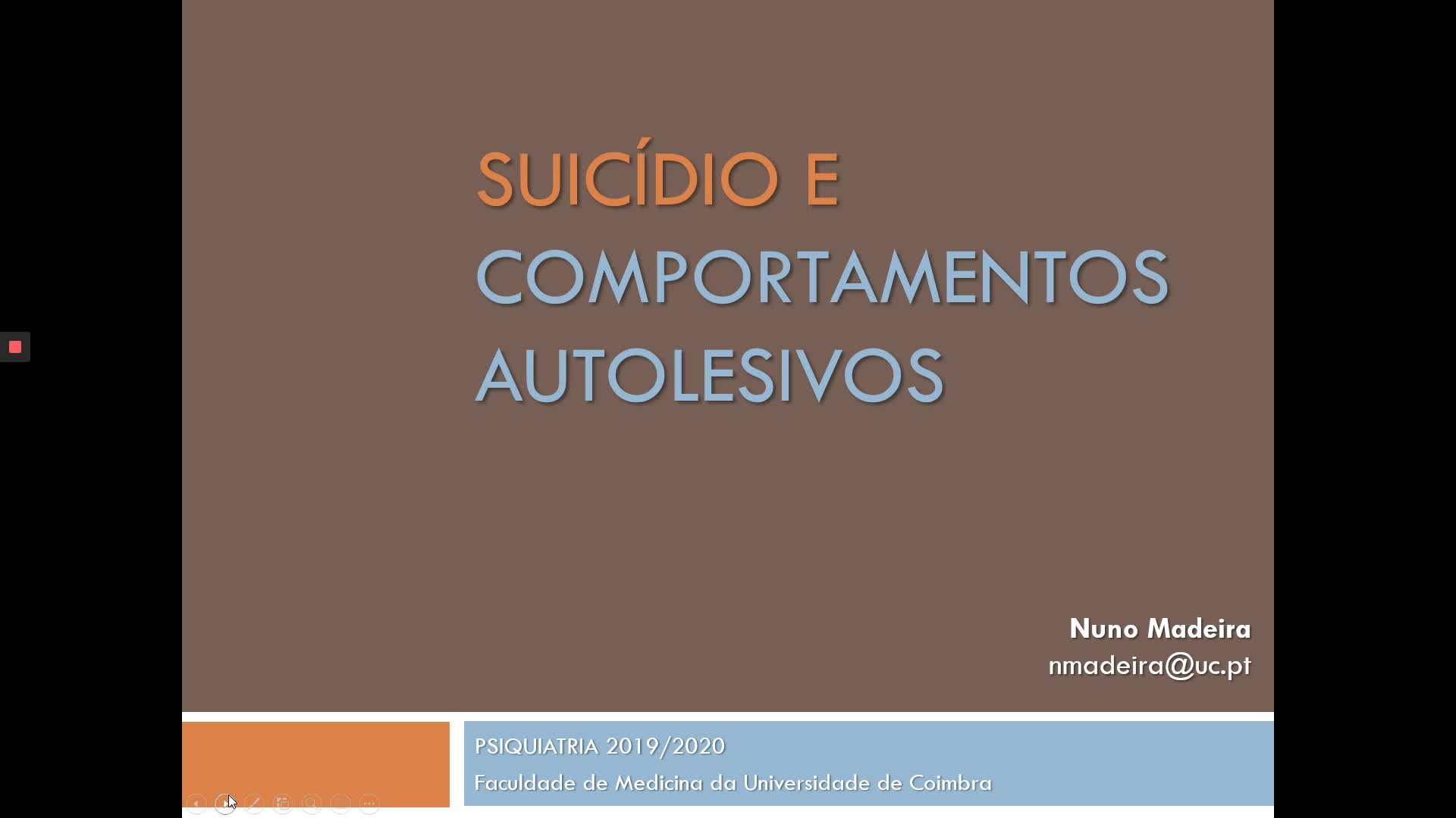 Psiquiatria - Aula T.16 -suicidio e comportamentos auto-lesivos