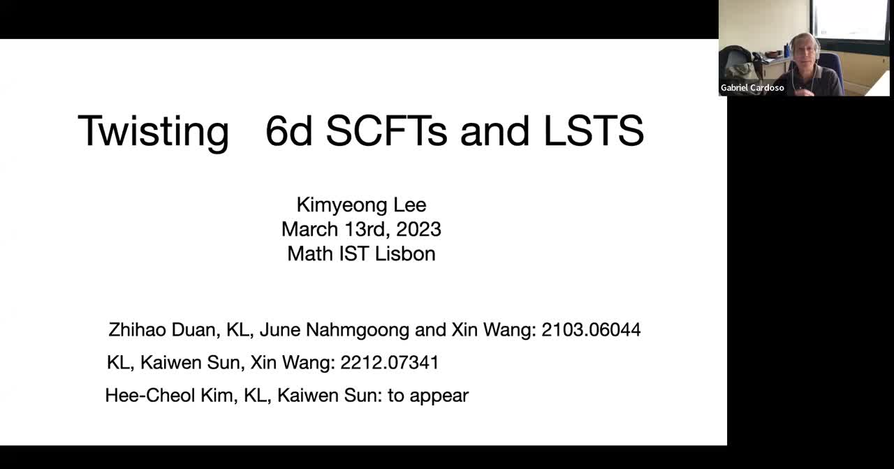 13.03.2023: Twisting 6d SCFTs and LSTS