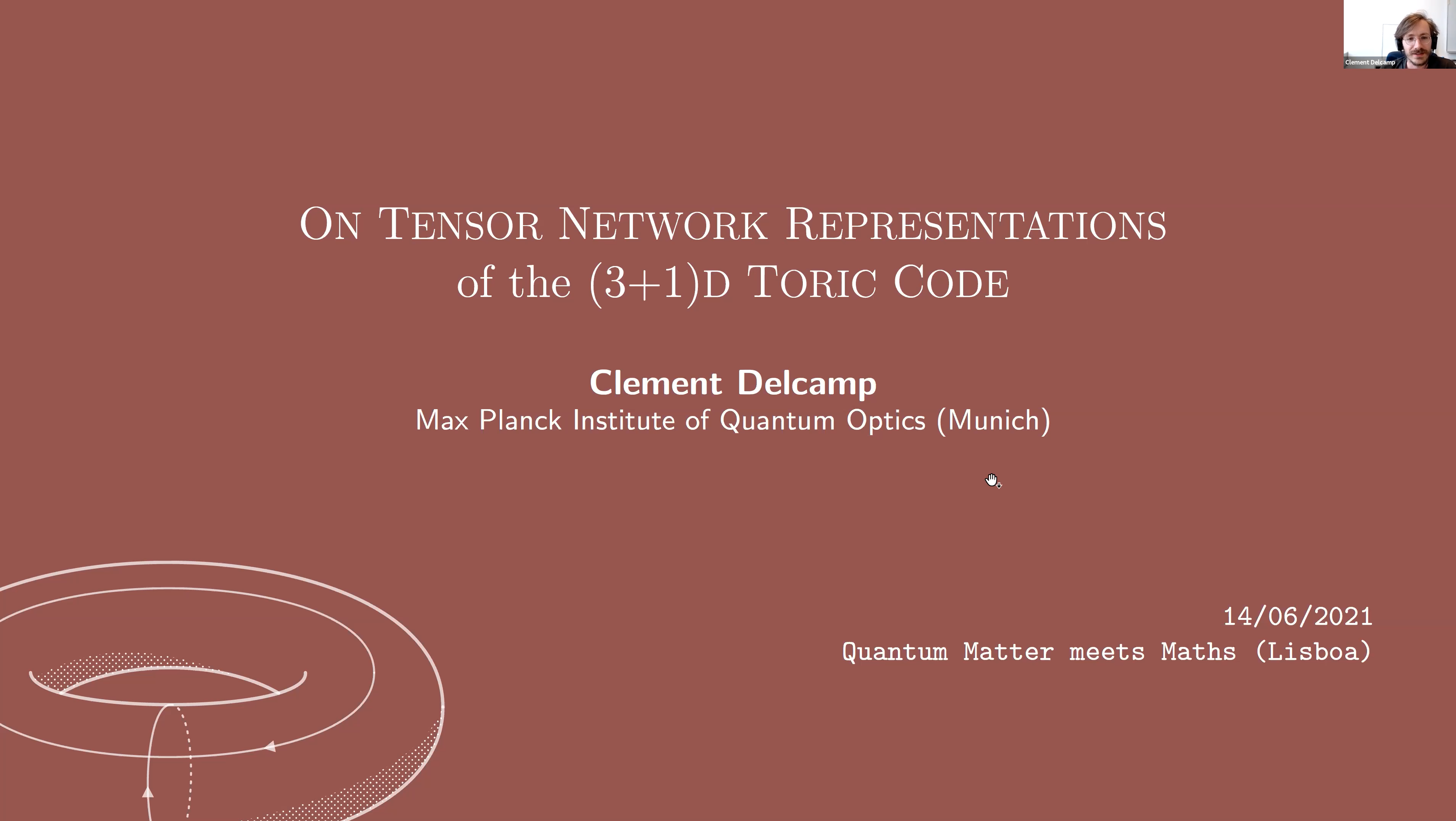  2021.06.14 On tensor network representations of the (3+1)d toric code