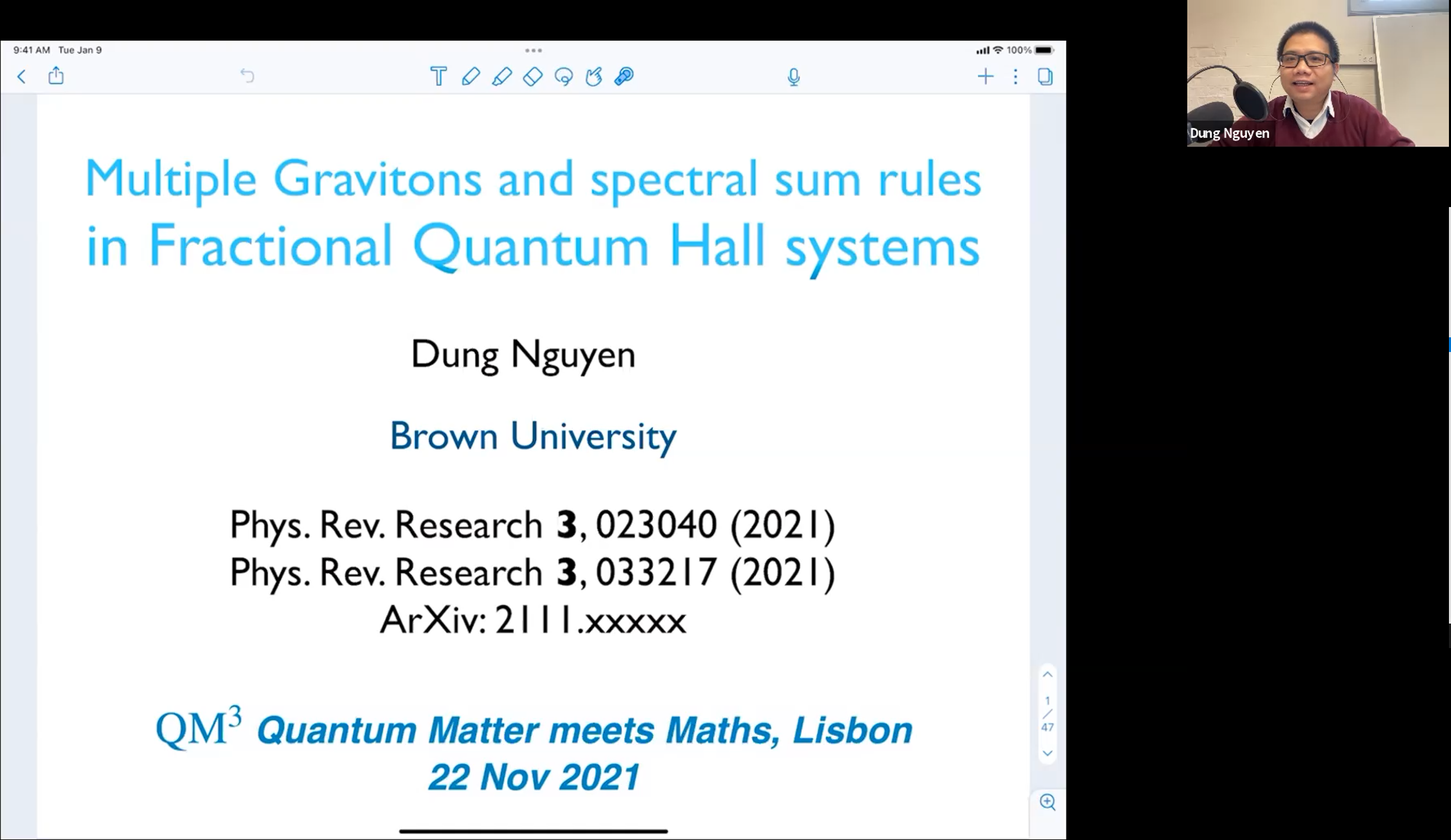  2021.11.22 Multiple Gravitons and spectral sum rules in Fractional Quantum Hall systems