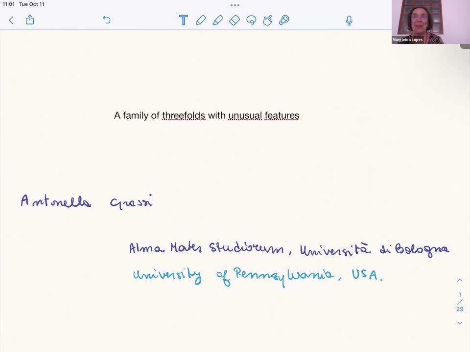  2022.10.11 A family of threefolds with  several unusual features
