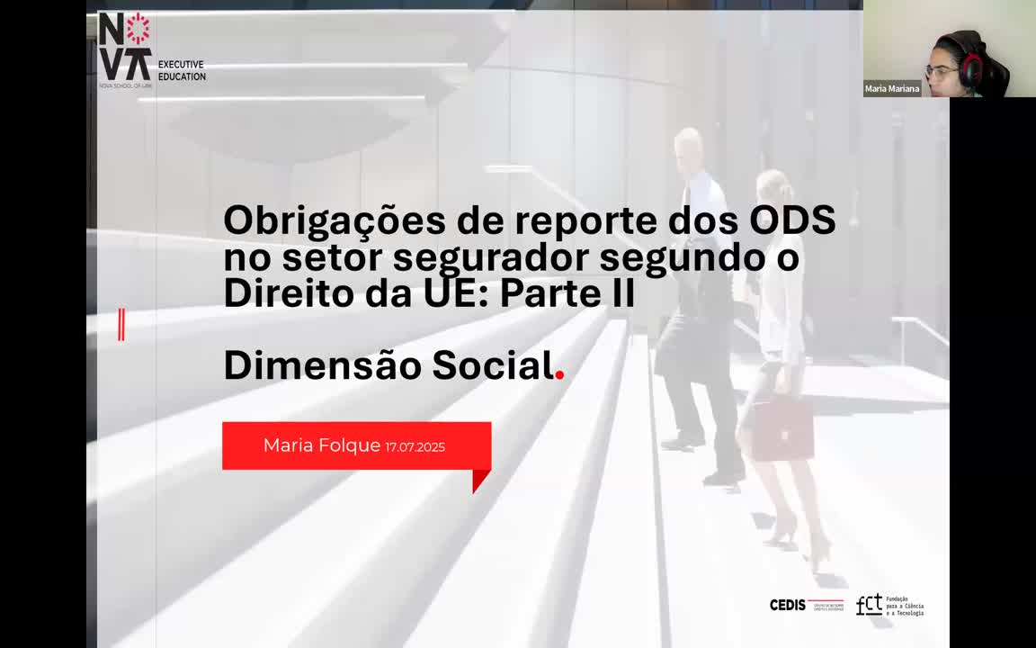  Obrigações de reporte dos ODS no setor segurador segundo o Direito da UE: Parte II 