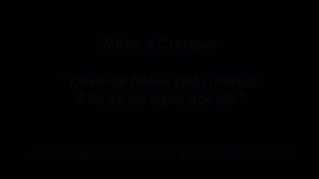 Mitos e Crenças: “Deve-se beber pelo menos 2 litros de água por dia”